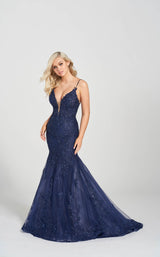 4 of 7 Ellie Wilde EW122103 Dress Navy-Blue