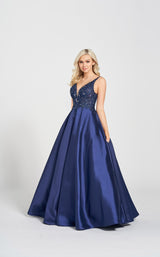 1 of 5 Ellie Wilde EW122104 Dress Navy-Blue