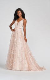 1 of 5 Ellie Wilde EW122114 Dress Dusty-Rose-Multi