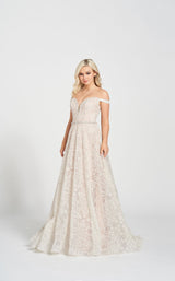 1 of 4 Ellie Wilde EW122115 Dress Ivory-Rose-Gold