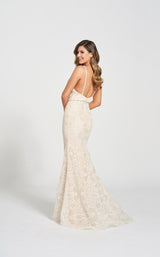 3 of 5 Ellie Wilde EW122116 Dress Ivory-Tea-Rose