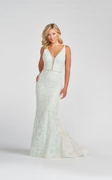 2 of 5 Ellie Wilde EW122116 Dress Ivory-Sea-Mist