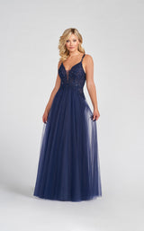 3 of 7 Ellie Wilde EW122118 Dress Navy-Blue