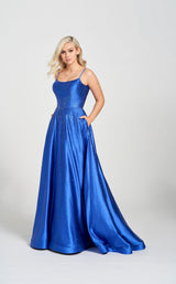 1 of 4 Ellie Wilde EW122119 Dress Royal-Blue