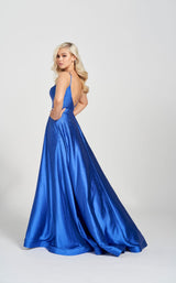 3 of 4 Ellie Wilde EW122119 Dress Royal-Blue