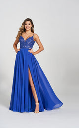 Ellie Wilde EW122121 Dress Royal-Blue