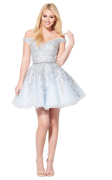 1 of 6 Ellie Wilde EW21920S Blue/Silver