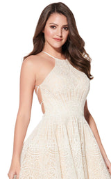 3 of 4 Ellie Wilde EW21924S Ivory/Champagne