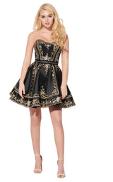 1 of 6 Ellie Wilde EW21948S Black/Gold