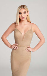 5 of 7 Ellie Wilde EW22001 Dress Nude