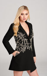 6 of 6 Ellie Wilde EW22006S Dress Black