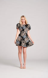 3 of 7 Ellie Wilde EW22008S Dress Blue-Multi