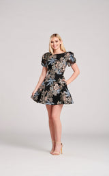 1 of 7 Ellie Wilde EW22008S Dress Blue-Multi