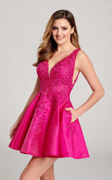 6 of 8 Ellie Wilde EW22010S Dress Fuchsia