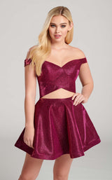 6 of 7 Ellie Wilde EW22018S Dress Magenta