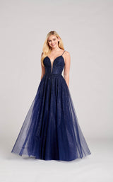 1 of 4 Ellie Wilde EW22020 Dress Navy-Blue