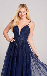 3 of 4 Ellie Wilde EW22020 Dress Navy-Blue