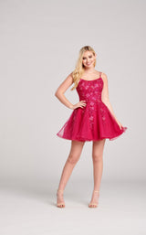1 of 6 Ellie Wilde EW22022S Dress Fuchsia