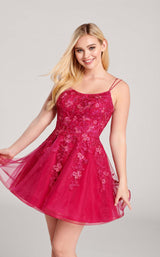 3 of 6 Ellie Wilde EW22022S Dress Fuchsia