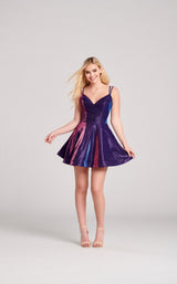 1 of 7 Ellie Wilde EW22025S Dress Galactic-Purple