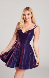 3 of 7 Ellie Wilde EW22025S Dress Galactic-Purple