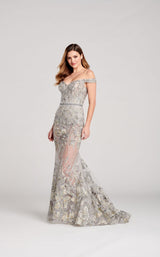 1 of 5 Ellie Wilde EW22027 Dress Gray-Multi