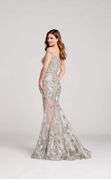 5 of 5 Ellie Wilde EW22027 Dress Gray-Multi