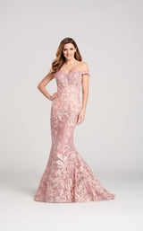 2 of 5 Ellie Wilde EW22027 Dress Dusty-Pink-Multi