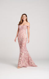 3 of 5 Ellie Wilde EW22027 Dress Dusty-Pink-Multi
