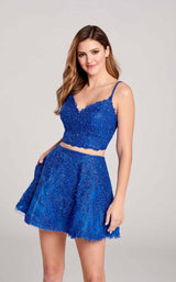 3 of 5 Ellie Wilde EW22034S Dress Royal-Blue