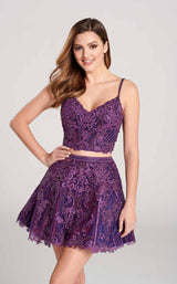 5 of 5 Ellie Wilde EW22034S Dress Purple