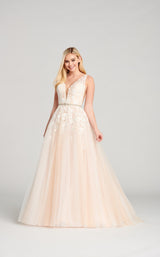 1 of 5 Ellie Wilde EW22040 Dress Ivory-Blush