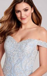 7 of 7 Ellie Wilde EW22043S Dress Ice-Blue