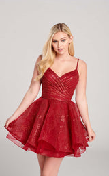 3 of 6 Ellie Wilde EW22046S Dress Wine