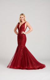 1 of 6 Ellie Wilde EW22047 Dress Wine