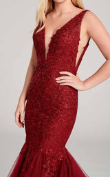 6 of 6 Ellie Wilde EW22047 Dress Wine