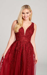 6 of 6 Ellie Wilde EW22048 Dress Wine