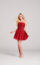 1 of 5 Ellie Wilde EW22049S Dress Wine