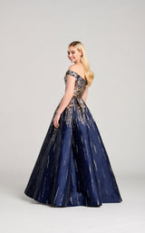 2 of 4 Ellie Wilde EW22052 Dress Navy-Blue-Multi