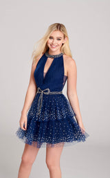3 of 4 Ellie Wilde EW22054S Dress Navy-Blue