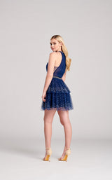 2 of 4 Ellie Wilde EW22054S Dress Navy-Blue
