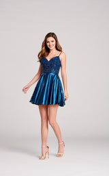 1 of 4 Ellie Wilde EW22055S Dress Dark-Teal