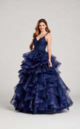 1 of 4 Ellie Wilde EW22056 Dress Navy-Blue