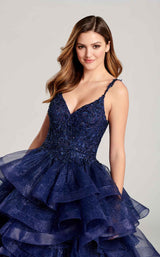3 of 4 Ellie Wilde EW22056 Dress Navy-Blue