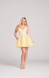 1 of 5 Ellie Wilde EW22057S Dress Light-Yellow-Multi
