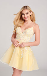 3 of 5 Ellie Wilde EW22057S Dress Light-Yellow-Multi