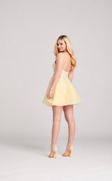 2 of 5 Ellie Wilde EW22057S Dress Light-Yellow-Multi