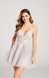 4 of 5 Ellie Wilde EW22057S Dress Dusty-Lilac-Multi