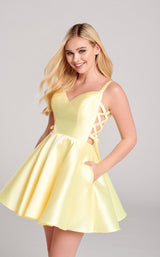 3 of 6 Ellie Wilde EW22058S Dress Light-Yellow