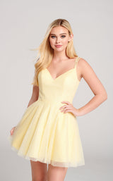 4 of 6 Ellie Wilde EW22059S Dress Light-Yellow